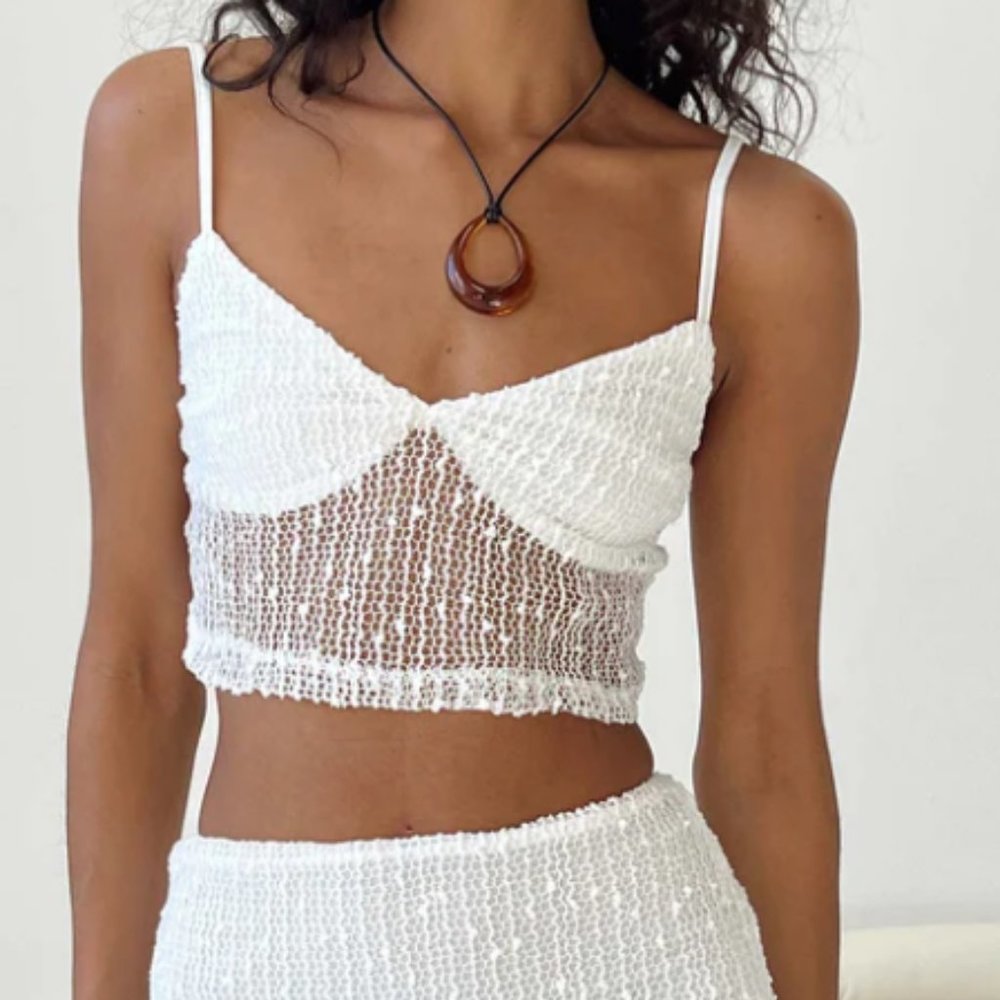 Princess Polly White Mini Skirt Set